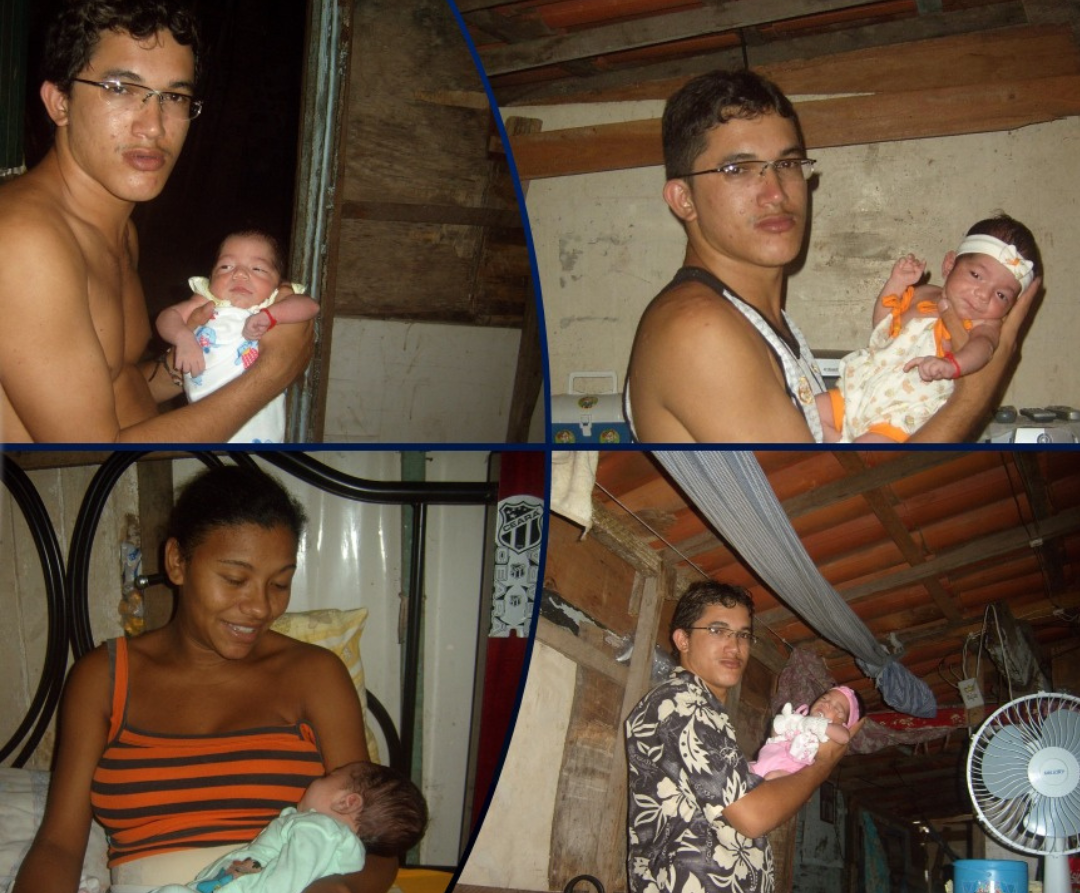 Mario Silva com sua filha em uma fase anterior de sua vida